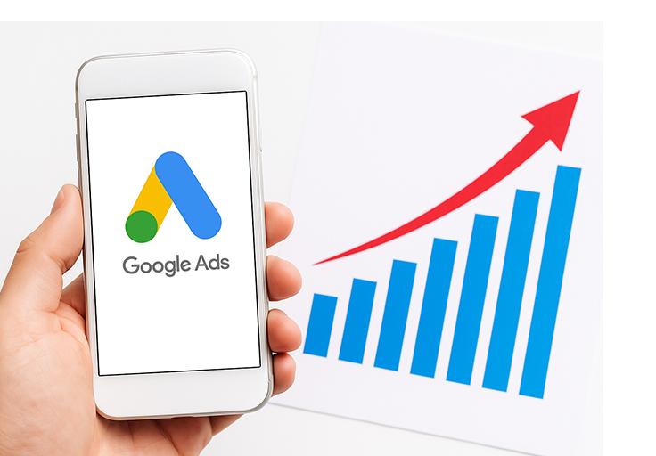 翱翼數位工作室操作 Google Ads 關鍵字廣告投放成效報表畫面